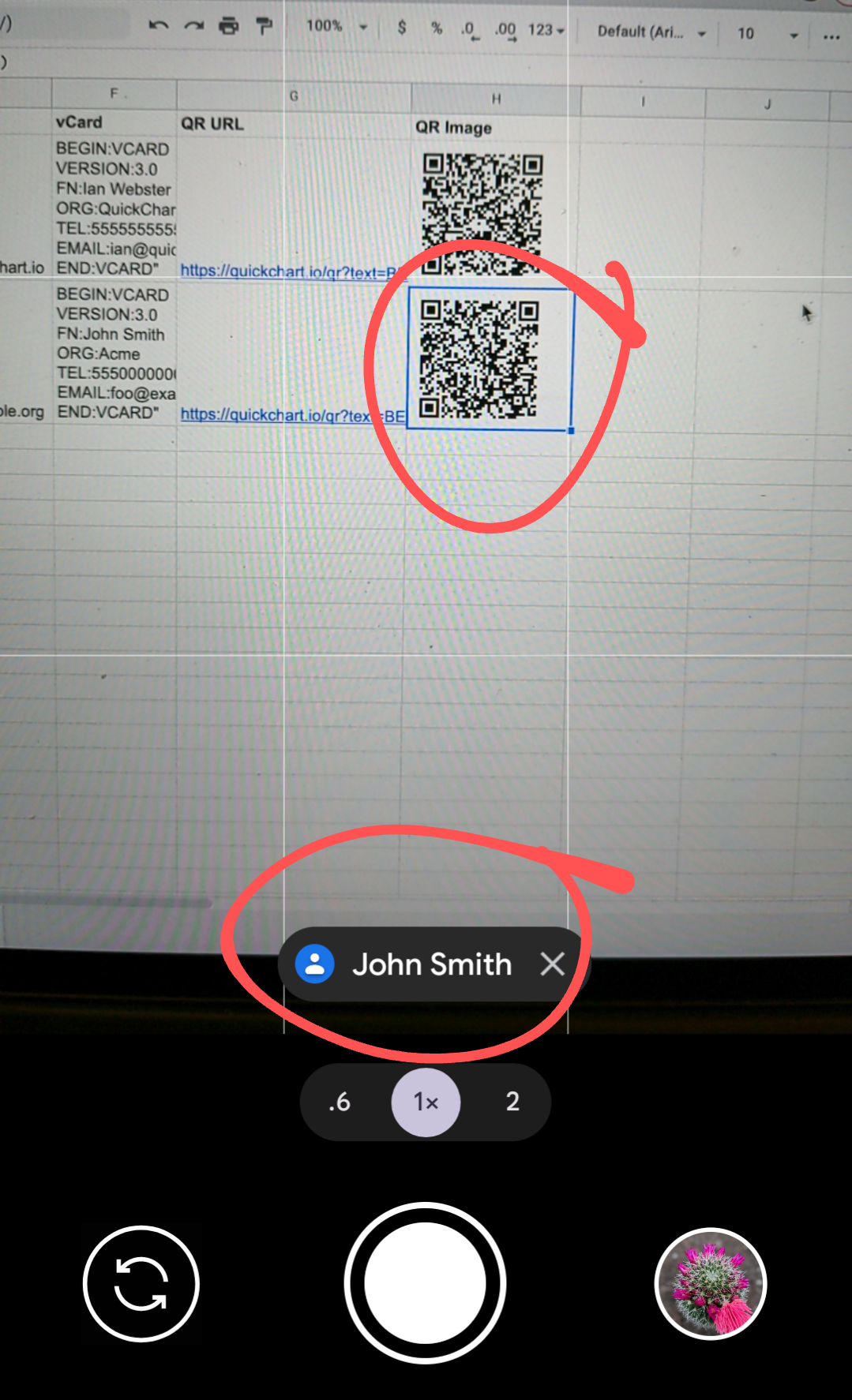 How to create QR codes for vCards | QuickChart