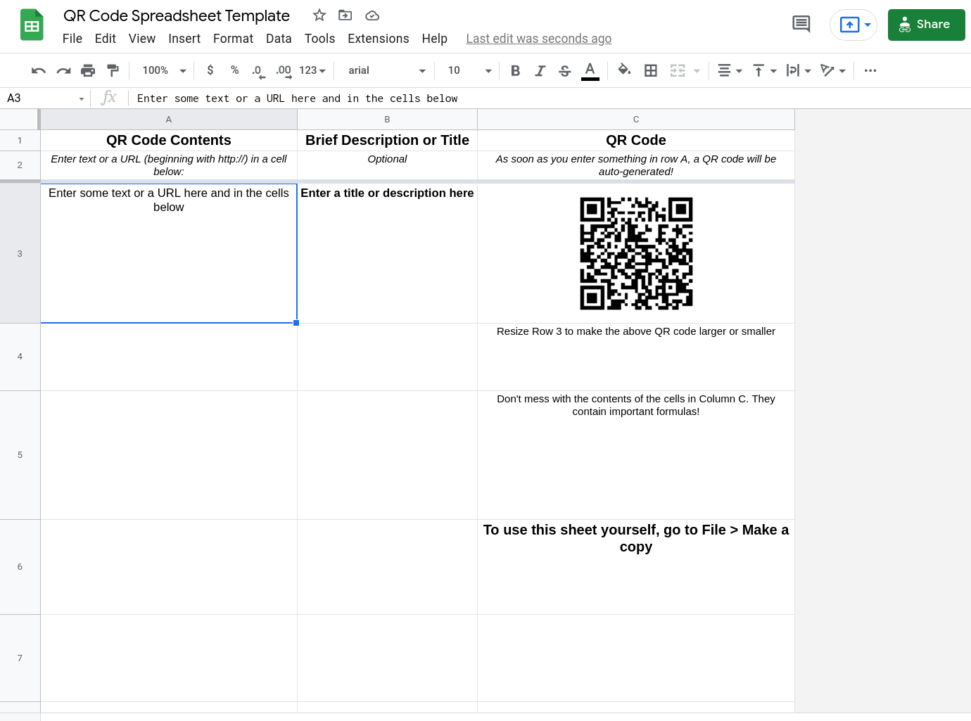 How To Generate QR Codes With Excel Or Google Sheets