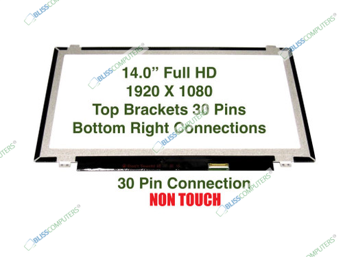 LCD PANEL FOR IBM-Lenovo THINKPAD E460 20ET SERIES SCREEN GLOSSY 14.0" 1920X1080 Slim EDP 30 PINS