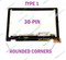 AUO Dell Inspiron 13 7352 7353 7359 FHD Touch LCD Screen Digitizer Bezel Assembly