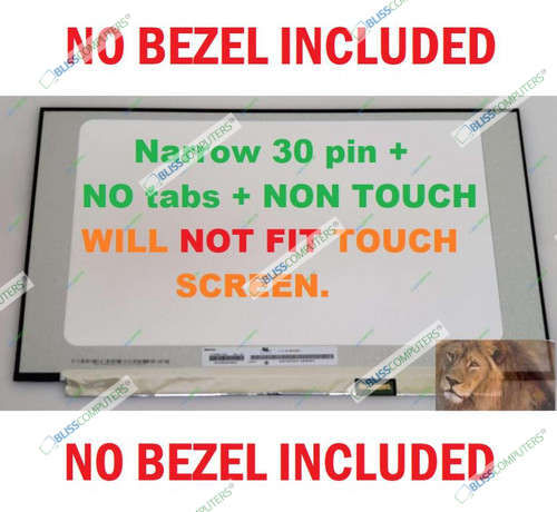 New Generic LCD Display FITS - HP Pavilion P/N L25336-001 15.6" HD WXGA eDP Slim LED Screen only Non-Touch