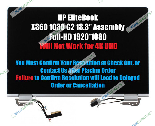FHD LCD M133NVF3.R0 Touchscreen Digitizer Assembly for HP EliteBook x360 1030 G2