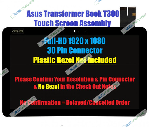 12.5" Touch Screen Digitizer ASUS Transformer Book T300 Chi