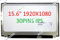 BLISSCOMPUTERS for LP156WF6-SPP2-15.6 inch FHD Matte Wide View 30Pin EDP 300nit NTSC 72% T&B Brackets LCD Module