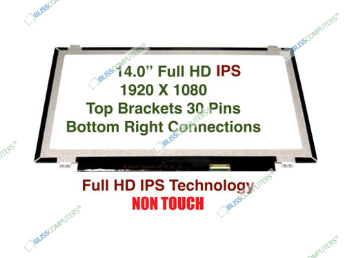 BLISSCOMPUTERS 14" Non-Touch IPS FHD Matte LCD Screen for Lenovo ThinkPad T440S T450S 00HT622