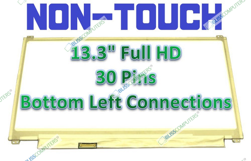 BLISSCOMPUTERS 13.3' FHD LCD Screen B133HAN02.1 Fit B133HAN02.7 30pin for ASUS UX301L UX302 UX303 UX305 (Max. Resolution: 1920x1080)