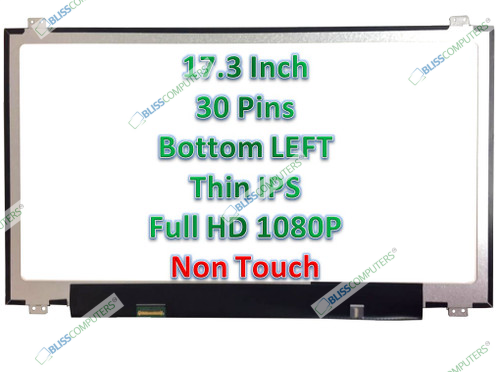 BLISSCOMPUTERS New Genuine 17.3" FHD (1920x1080) LCD Screen LED Display Panel Only (Non-Touch) for HP Envy 17-n007TX 17-n109TX 17-n110TX 17-n111TX 17-n102TX