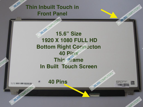 New Pavilion Laptop 15-CC587TX Touch Screen Digitizer 15.6" FHD LCD LED Embedded touch Display Screen