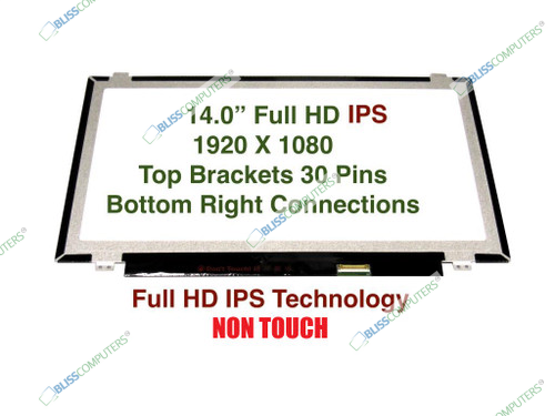 New 14.0" Led Fhd Display Panel Screen Ips Ivo M140nwf5 R3 1920x1080 30 Pin