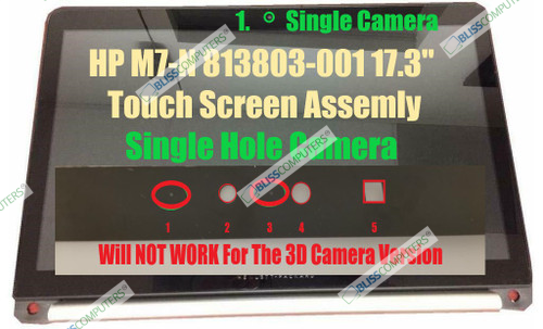 813803-001 17.3" FHD LCD Touch Screen Glass Bezel LCD Bezel HP M7-N014DX 17-N