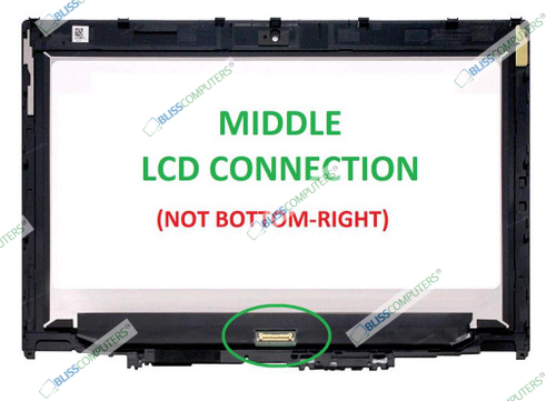 New Replacement 12.5" FHD (1920x108) LCD Screen LED Display + Touch Digitizer + Touch Control Board + Bezel Frame Assembly for Lenovo ThinkPad Yoga 260 FRU: 01AY894