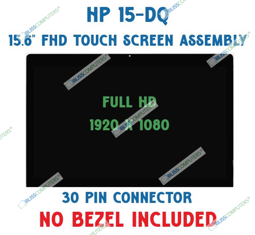 HP X360 15-DQ0975CL L51358-001 15.6" Touch Screen Assembly