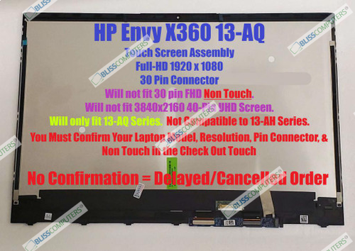 HP ENVY Laptop 13-aq1053TU 13.3" FHD Touch Screen Assembly
