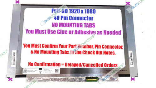 Hp Chromebook 14at-na000 L91592-001 LCD Raw Panel 14" Fhd Ag Uwva 250 Top