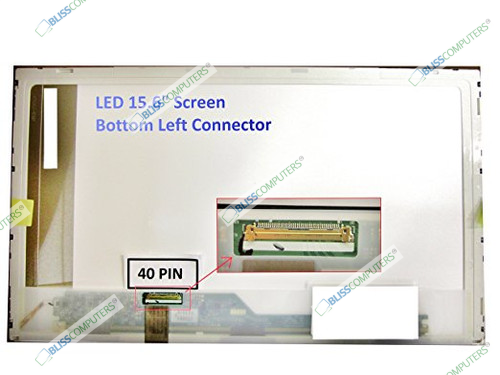 Dell Studio Pp39l B156xw02 V.0 Bottom Left Connector Replacement LAPTOP LCD Screen 15.6" WXGA HD LED DIODE