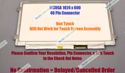 Asus Eee PC 1008P SLIM Laptop LCD Screen 10.1" WSVGA Glossy LED