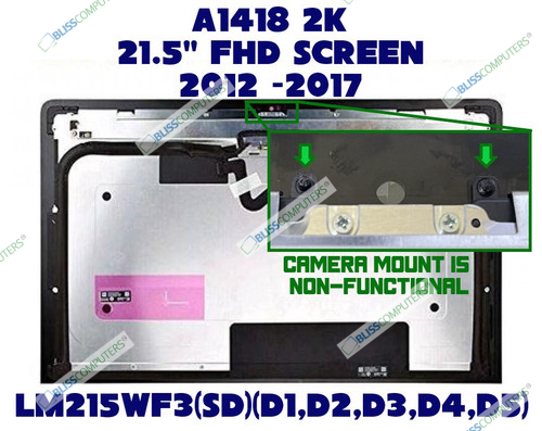 LCD Replacement Screen Display for iMac 21.5" A1418 LCD LM215WF3(SD)(D1) 2012 2013 2014 Tape Kit (661-7109, 661-7513, 661-00156)