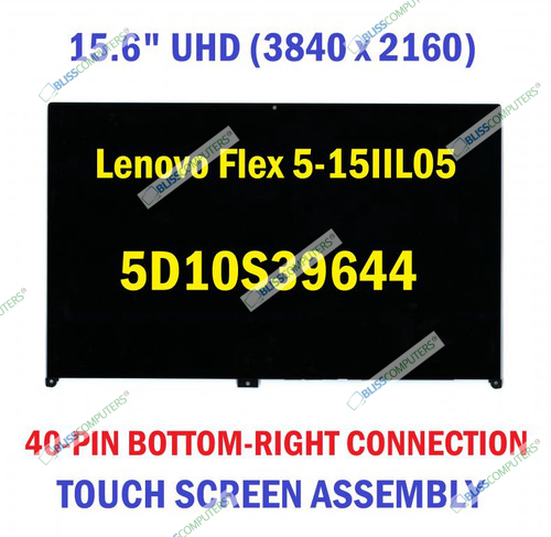 15.6" 4K UHD LCD Touch Screen Assembly Lenovo IdeaPad Flex 5-15IIL05 81X3