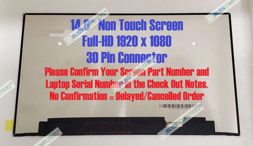 New 14.0" Ips Fhd Display Screen Panel Matte Ag Like Hp Sps L72970-j91