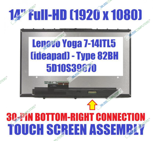 14'' LCD Display Touch Screen Digitizer Assembly Lenovo Yoga 7-14 7-14ITL5