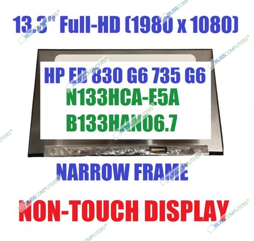 13.3" FHD LED LCD Screen IPS Display Panel B133HAT04.3 B133HAC03.0 B133HAC02.0