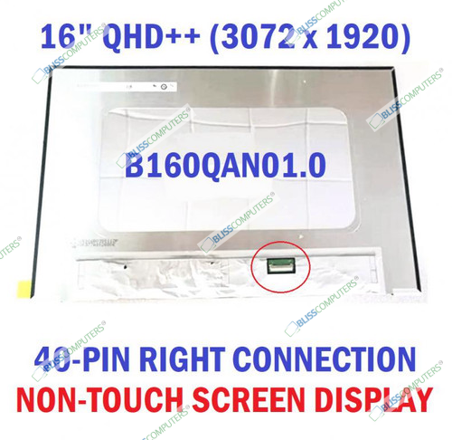 3K 16.0"QHD++ IPS LAPTOP LCD SCREEN f Dell Inspiron 16 Plus 7610 40Pin 3072X1920