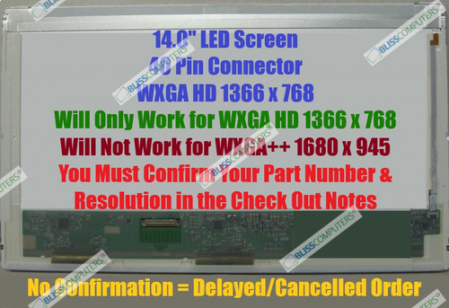 Laptop Lcd Screen For Dell Latitude E5430 14.0" Wxga Hd