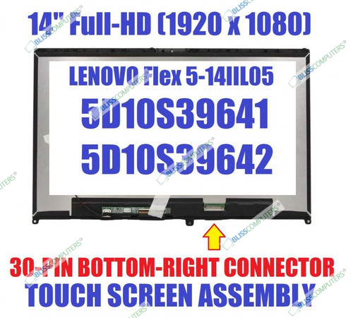 New Lenovo IdeaPad Flex 5-14 5-14ITL05 LCD Touch Screen 14" FHD 5d10s39641