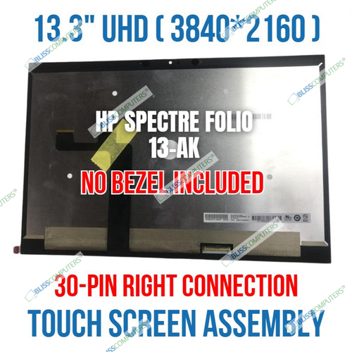 13.3" LCD Touch screen Assembly HP Spectre Folio 13-AK 13T-AK 3840X2160 UHD