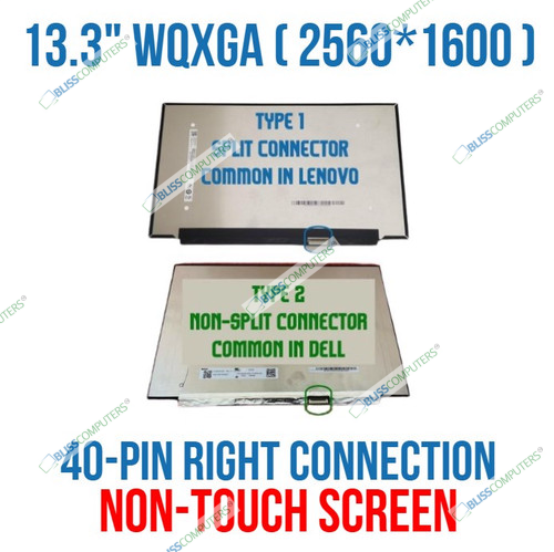 13.3" 16:10 QHD LED LCD Screen IPS Display Panel NE133QDM-N60 BOE0958 2560x1600