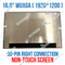 16.0" 100% sRGB FHD IPS LED LCD Screen Display Panel N160JCG-GT1 CMN1610 30 Pin