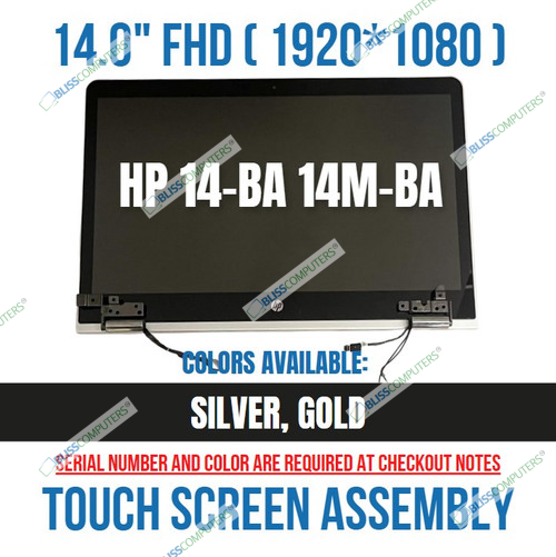 HP Pavilion X360 14-BA 14T-BA Laptop LCD Complete Assembly GOLD 925447-001