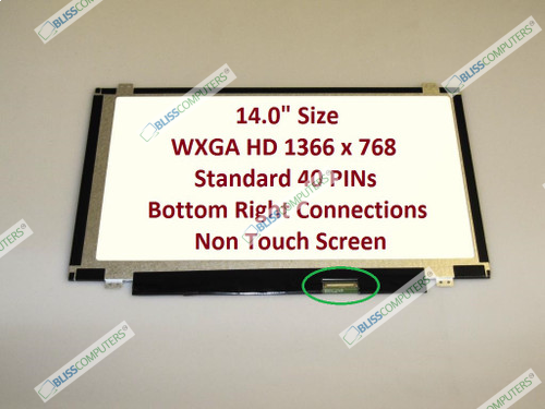 New 14" NT140WHM-N47 LED LCD REPLACEMENT Screen HD WXGA Display Panel
