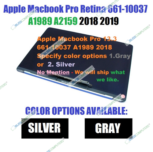 EMC 3348 MacBook Pro A2251 2020 Silver Retina LCD Screen Full Assembly+shell