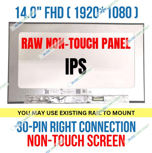 14" NV140FHM-N4T LCD LED Non Touch Screen Display Panel FHD 1920x1080 30 Pin