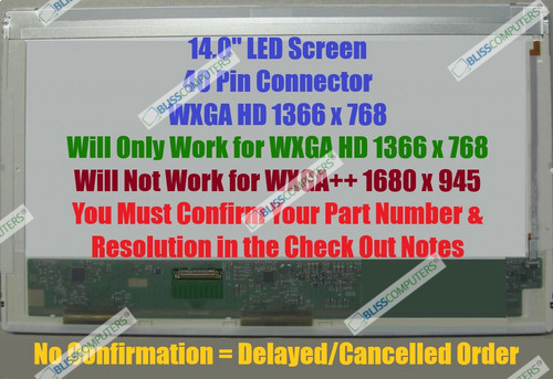 DELL Latitude E6420 Laptop REPLACEMENT 14" LCD LED Display Screen