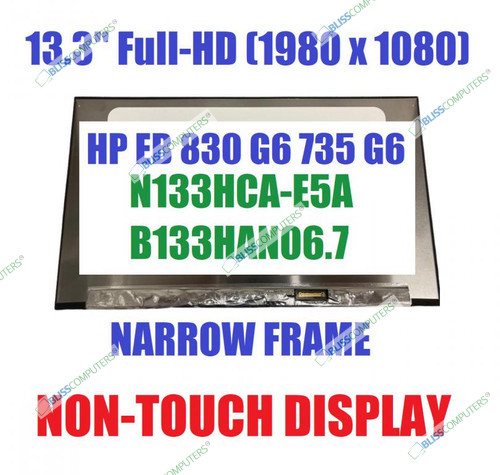 13.3" FHD LED LCD Screen IPS Display Panel B133HAT04.1 B133HAT04.3 NV133FHM-N5T