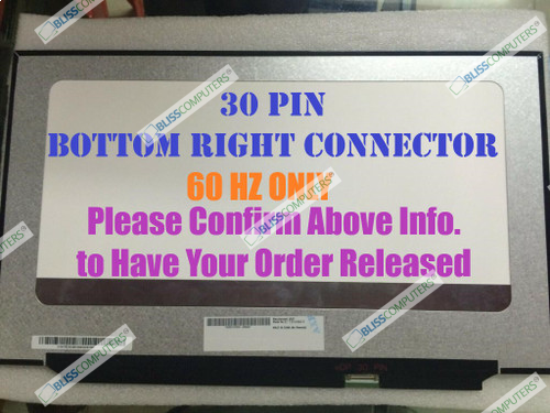 17.3" IPS FHD LED Screen LCD Display Panel NV173FHM-N49 V8.0 NV173FHM-N46 30 Pin