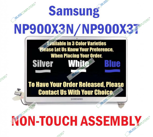 Samsung NP900X3N-K03US K04US LCD Non Touch Assembly 13.3" 1920X1080 FHD White