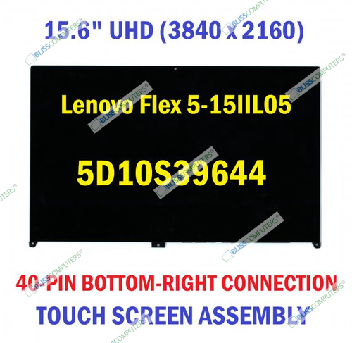 15.6" 4K UHD LCD Touch Screen Digitizer Lenovo IdeaPad Flex 5-15IIL05 81X3