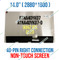 14" 16:10 100% sRGB OLED IPS Display LCD Screen ATNA40YK04-0 SDC4154 2880x1800