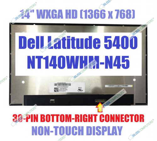 N140BGA-E54 Led Lcd Screen Display 14" HD 1366x768 30 Pin Non Touch