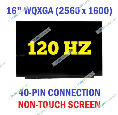 16.0" 120hz Lcd Screen Ne160qdm-ny2 V8.0 Edp 40 Pin 2560x1600 350nits 100%srgb Ips