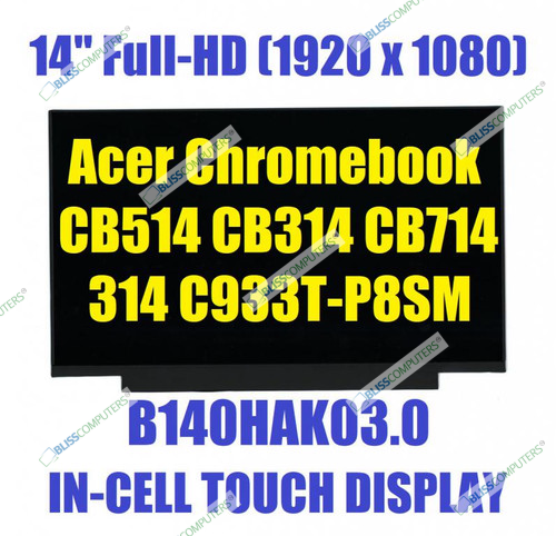 B140HAK03.0 40 Pin On-cell touch 1920x1080 FHD Matte