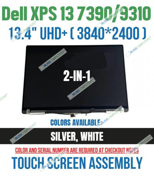 Dell XPS 13 7390 2-in-1 13.4" UHD+ 4K TSN LCD Display 3P74V 7NGD1 43GKT
