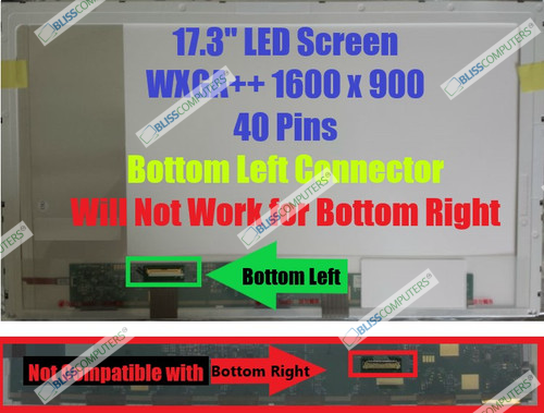 New Laptop LCD Screen Chimei Innolux N173fge-l23 Rev.b5 17.3" Hd+ Led Glossy