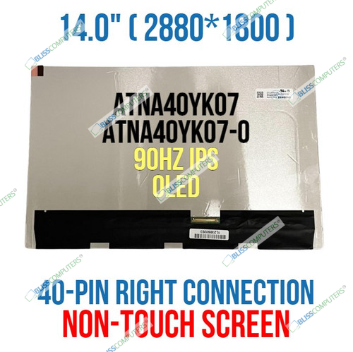14" 2880x1800 LCD Screen Replacement OLED Display ATNA40YK04 ATNA40YK04-0 Non Touch