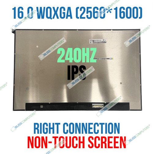NE160QDM-NZ3 240Hz EDP 40 Pin 16.0" WQXGA 2560x1600 LCD Screen Replacement New