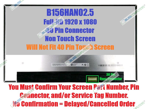 CMO InnoLux N156HCA-E5A N156HCA-E5B FHD 1920x1080 IPS Matte 30 pin LCD Screen